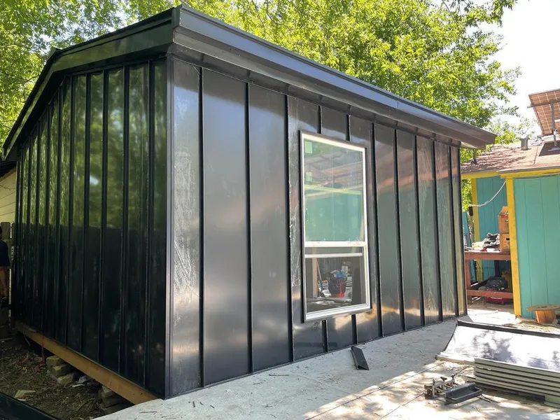 Black standing seam metal wall panels for Roof Inspection in Lincolnton